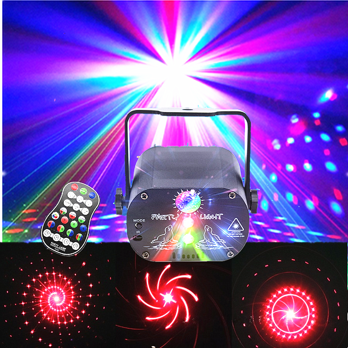 Home Cinema Led Projector - Party light DJ disco ball RGB