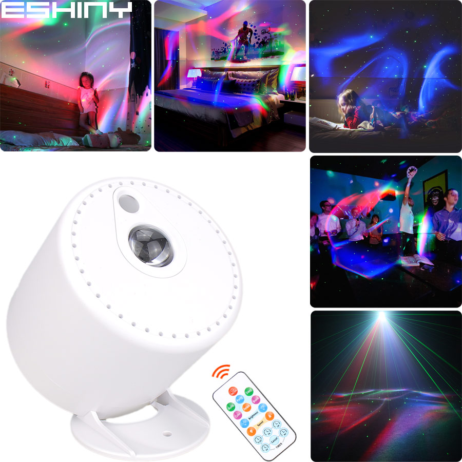 Home Cinema Led Projector - ESHINY RGB LED Rechargeable Battery Aurora