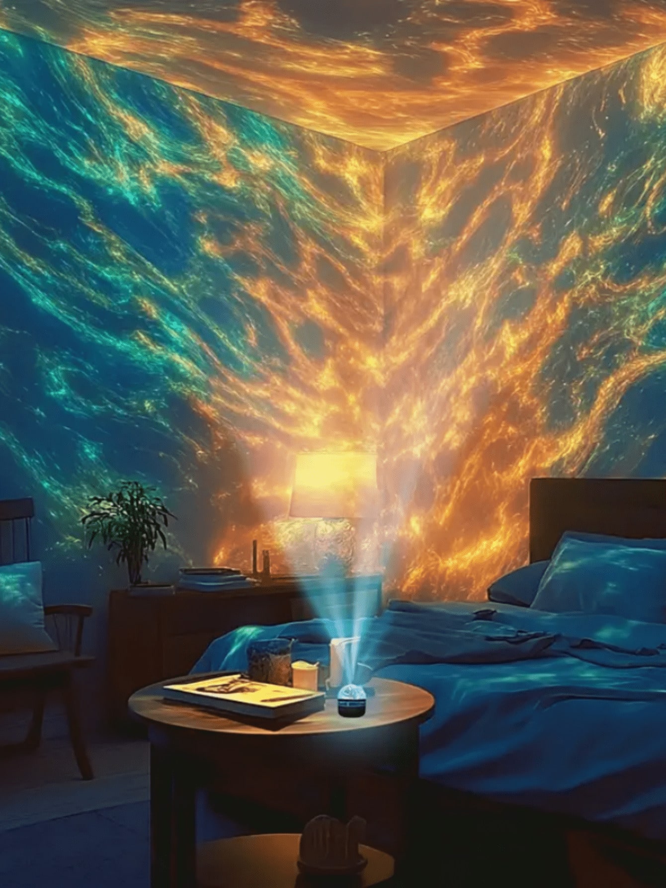 Home Cinema Galaxy - 1pc LED Northern Lights Aurora Lamp,