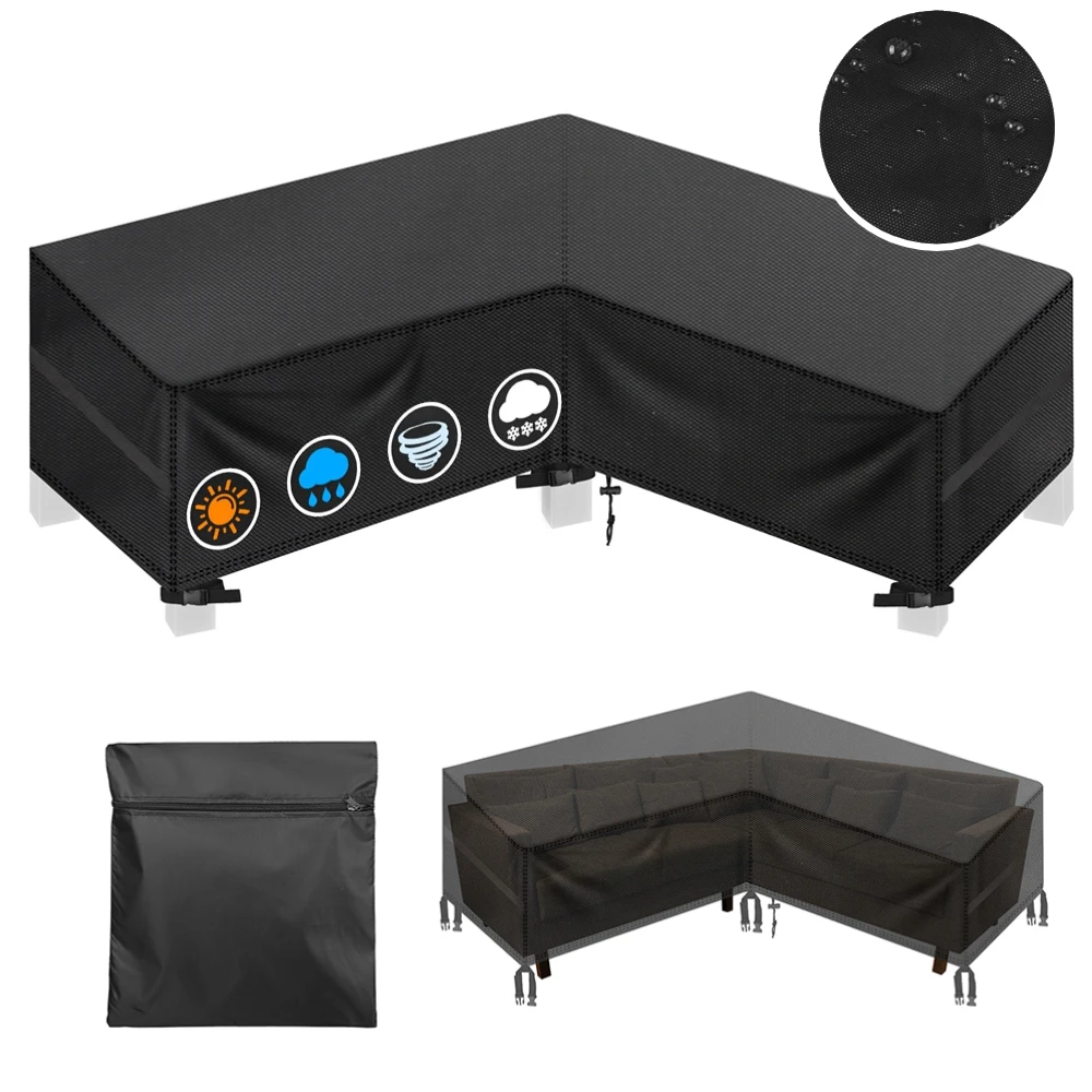 Recliner Sofa Cover - Waterproof Garden Furniture Cover L-Shaped Lounge
