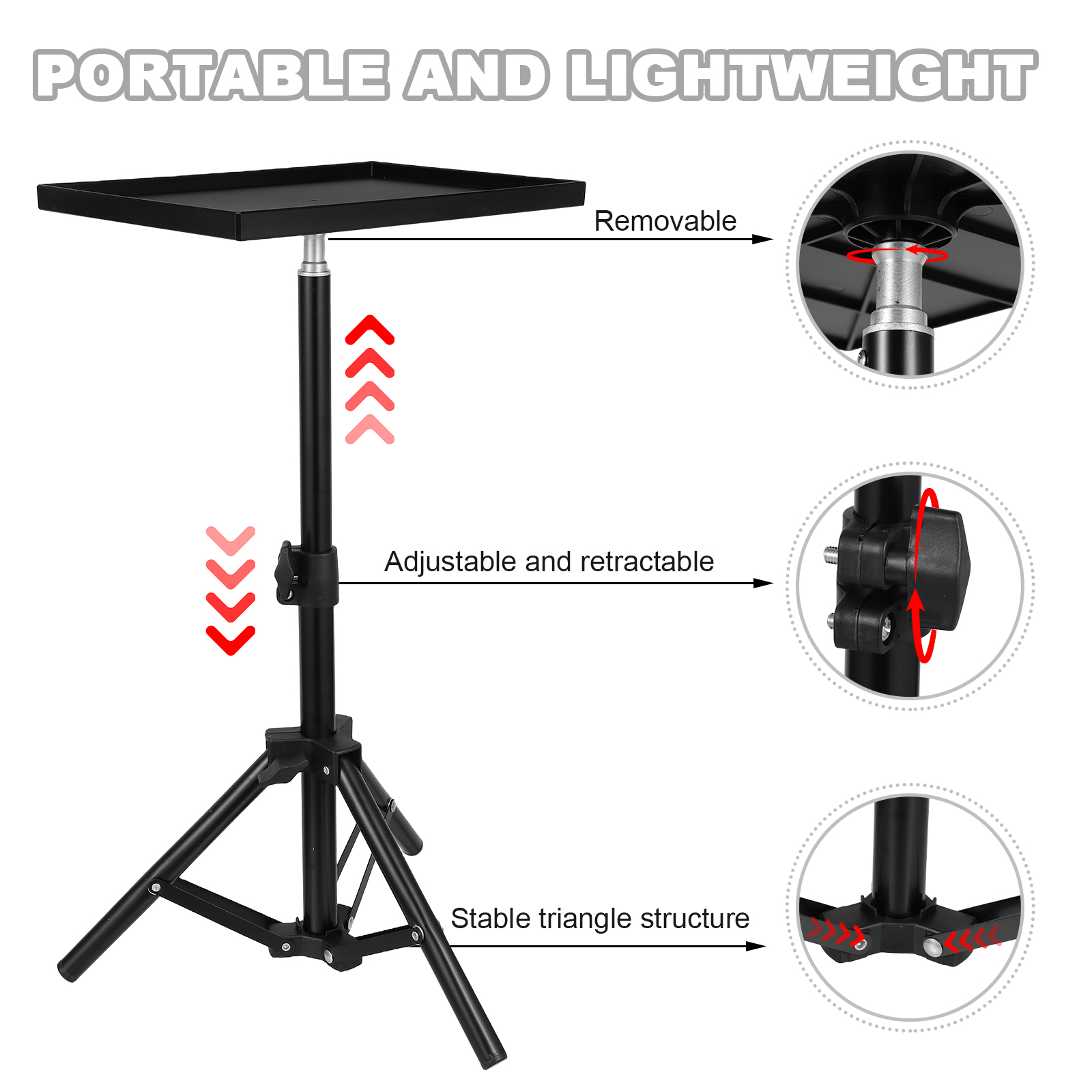Universal Projector Tripod Tra - Projector Tripod Stand 评论和价格