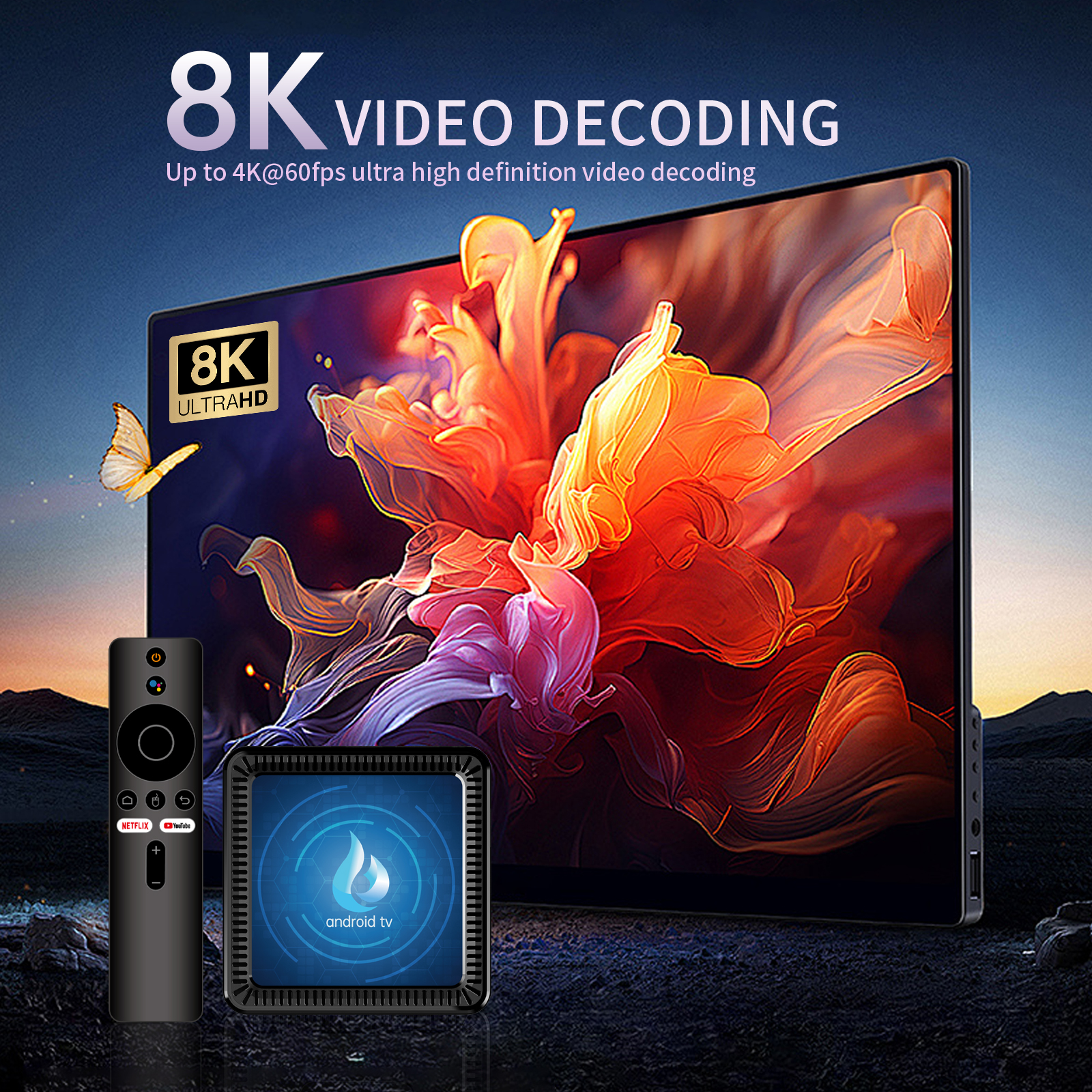 Android 16.0 TV Box 8K Ultra H - Home Cinema Media Player 评论和价格