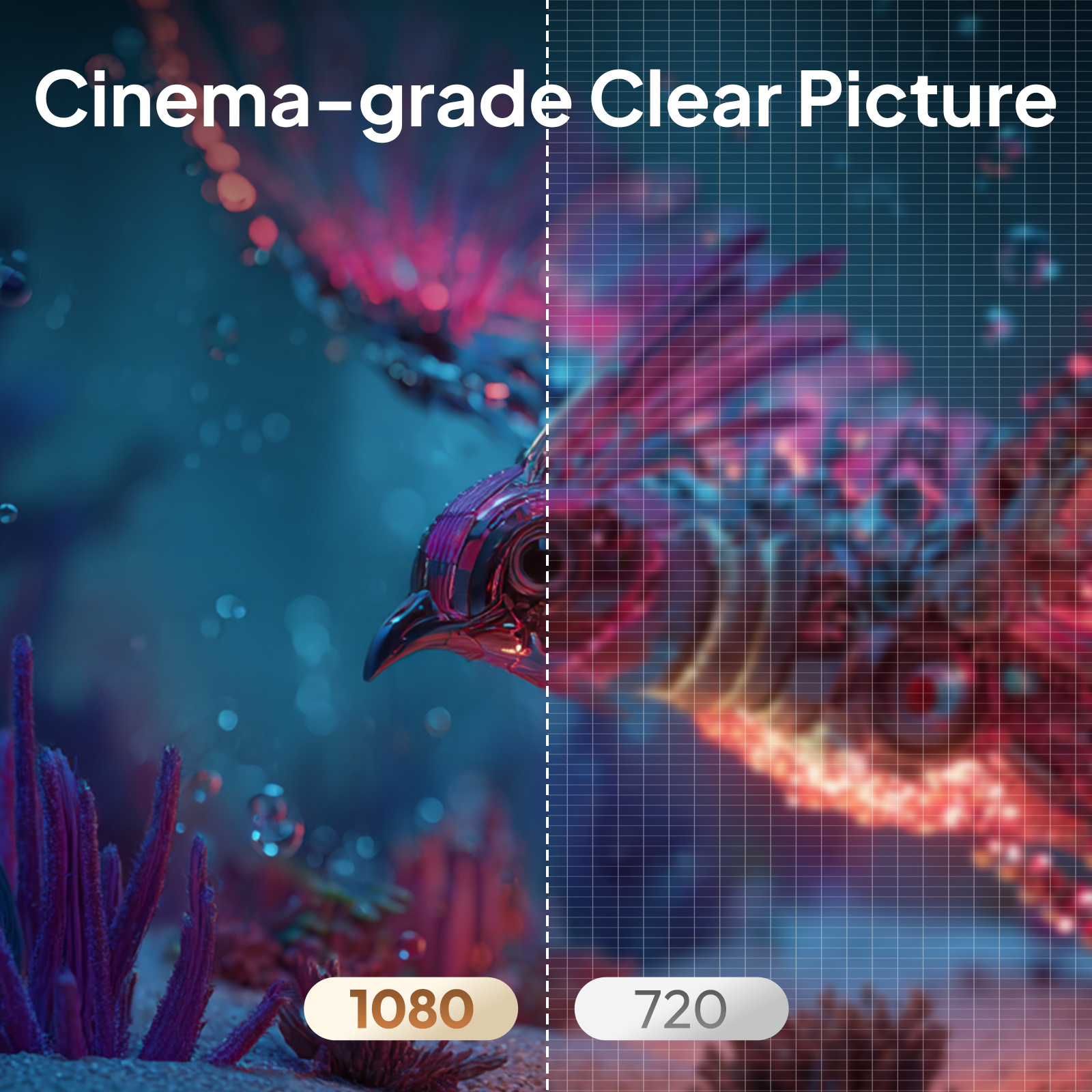 VEVSHAO 1080P Projector 4K A24 - Home Cinema Led Projector 评论和价格