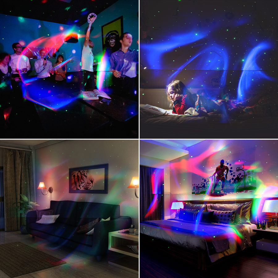 ESHINY RGB LED Rechargeable Ba - Home Cinema Led Projector 评论和价格