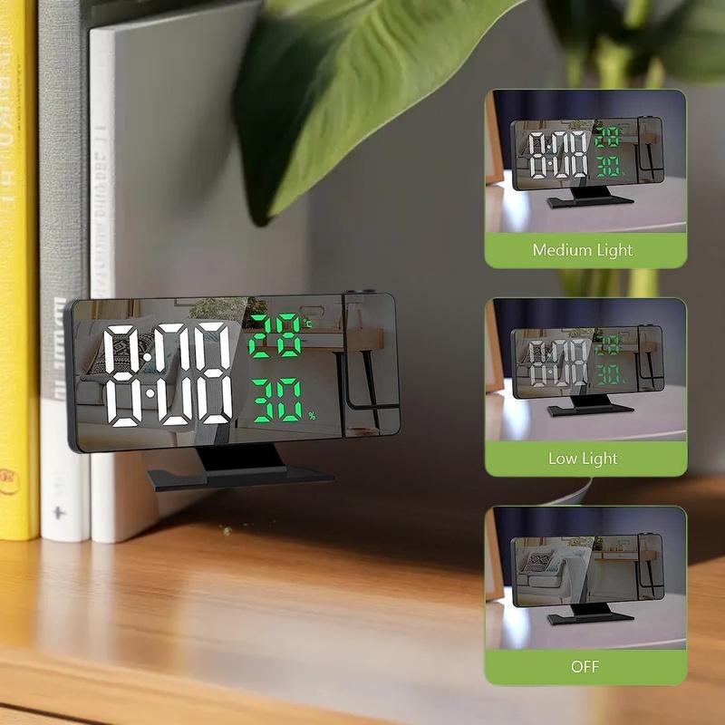 LED Digital Alarm Clock Projec - Home Cinema Led Projector 评论和价格