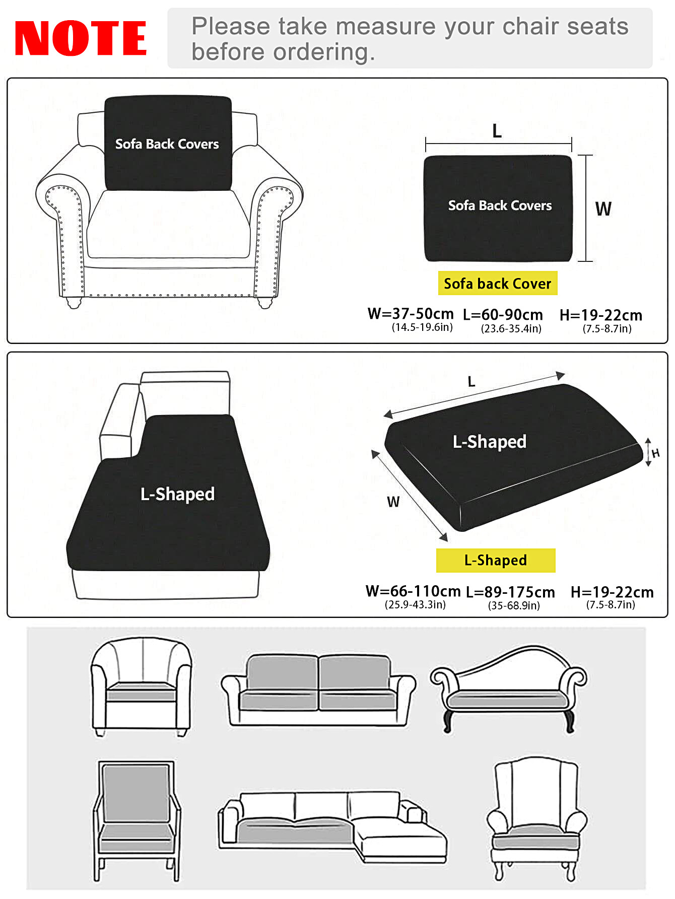 1pc Outdoor solid-color milk s - Recliner Sofa Cover 评论和价格