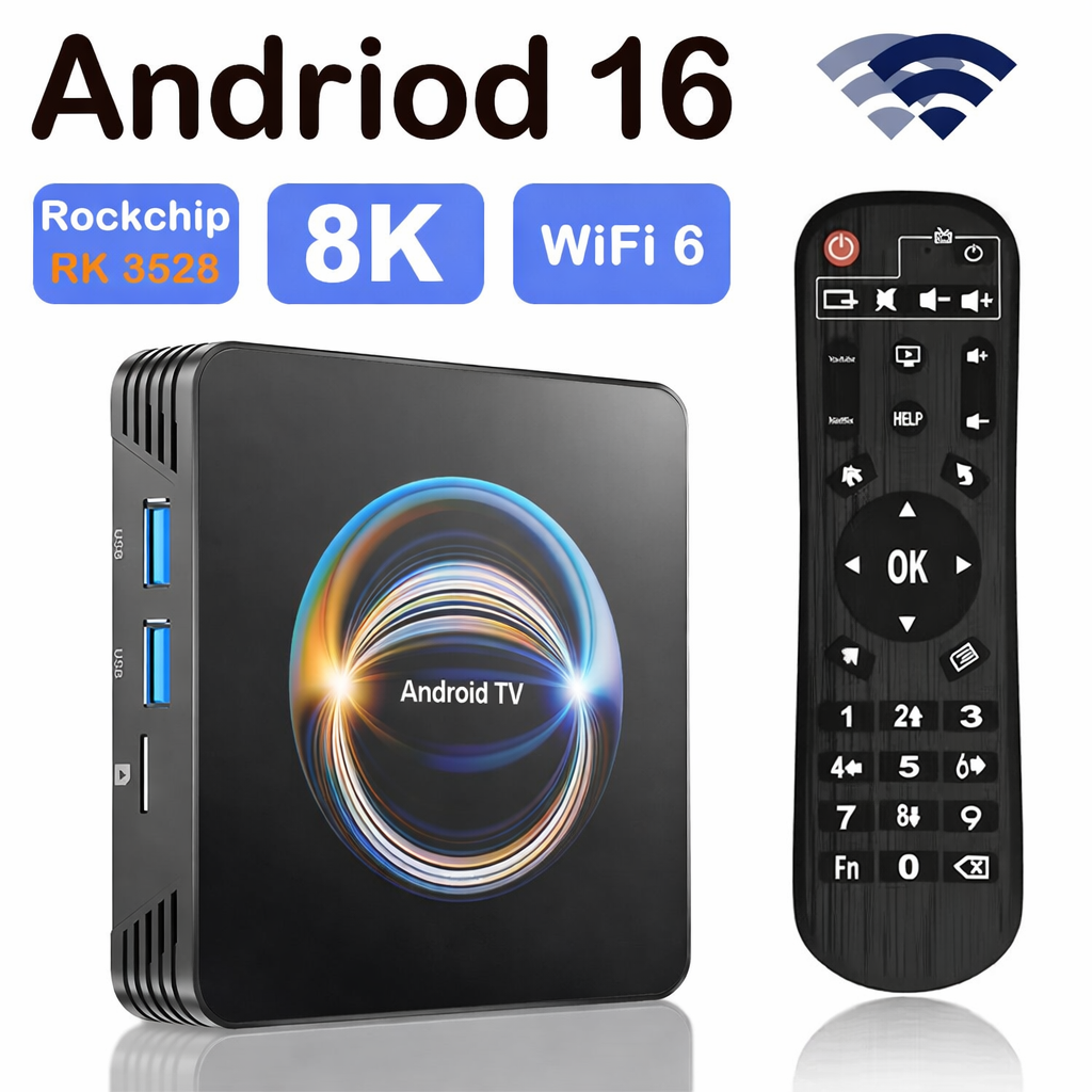 Android 16.0 TV Box 4K HD Stre - Home Cinema Media Player 评论和价格