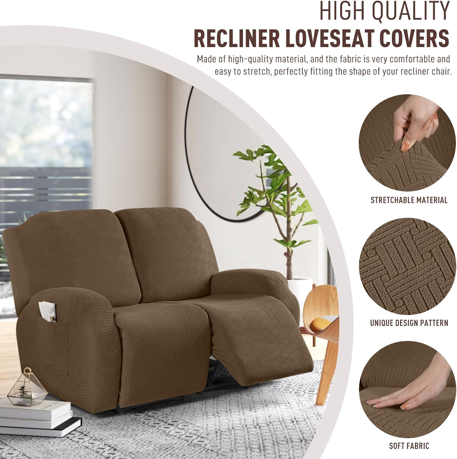 Stretch Recliner Covers, Jacqu - Recliner Sofa Cover 评论和价格