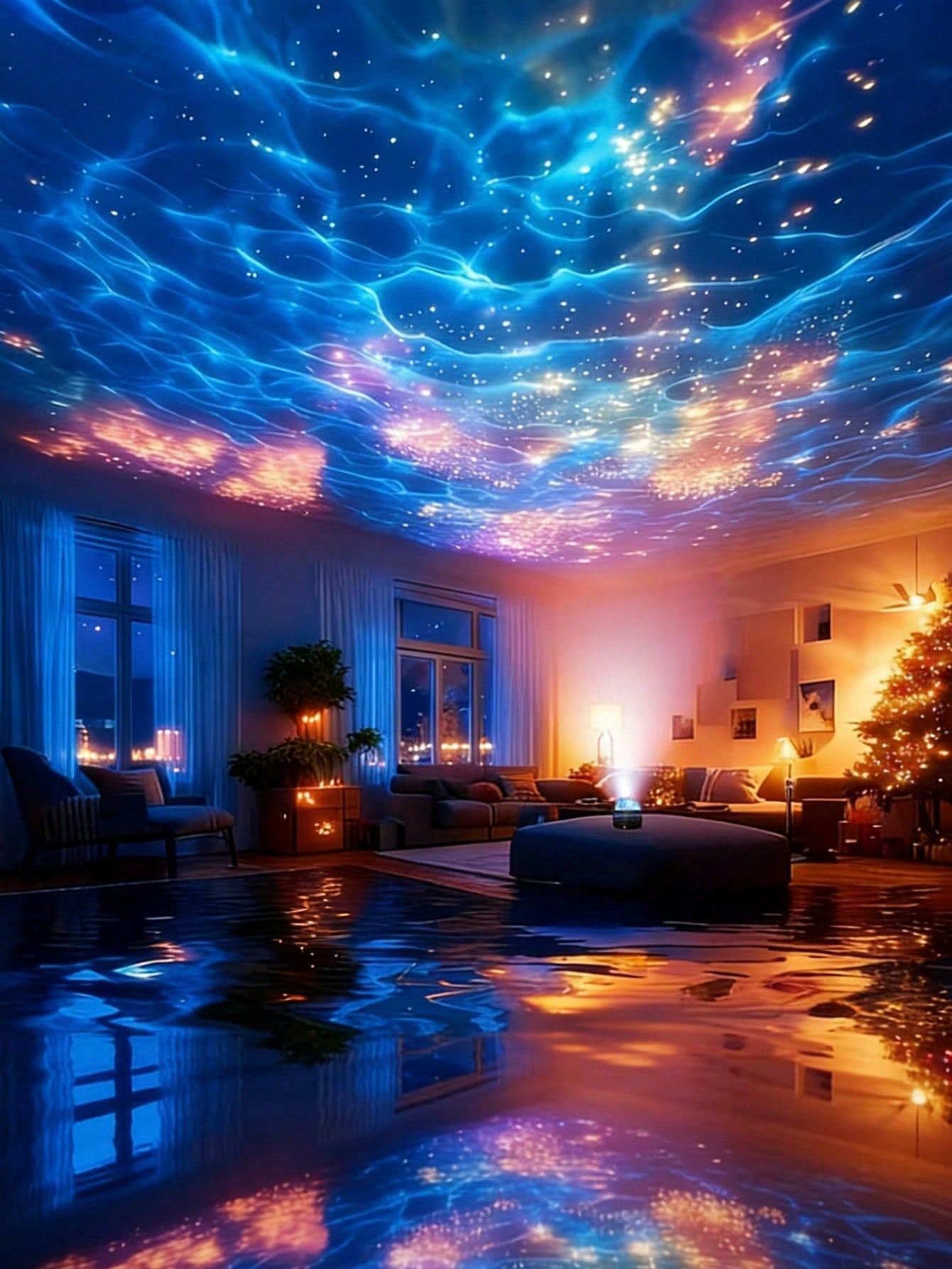 1pc LED Northern Lights Aurora - Home Cinema Galaxy 评论和价格