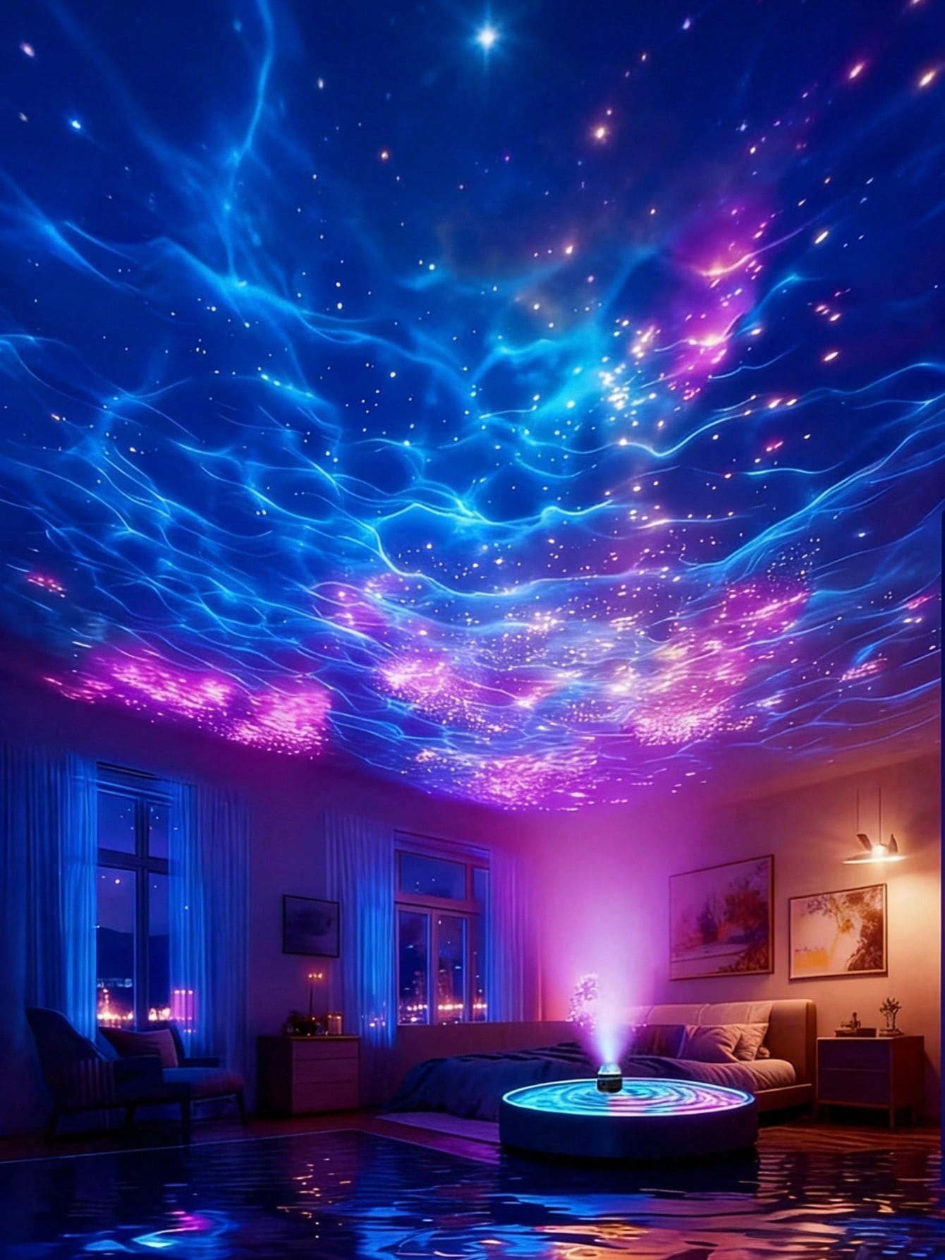 1pc LED Northern Lights Aurora - Home Cinema Galaxy 评论和价格