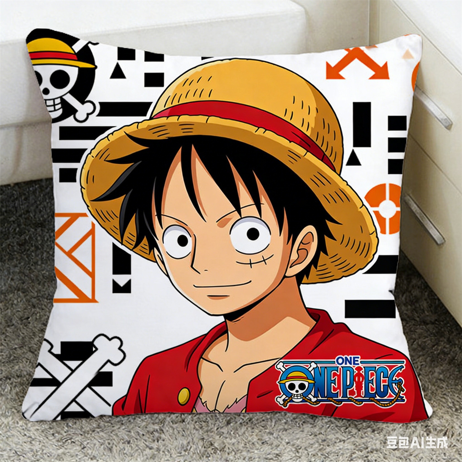 One Piece Monkey D Luffy Pillo - Recliner Sofa Cover 评论和价格