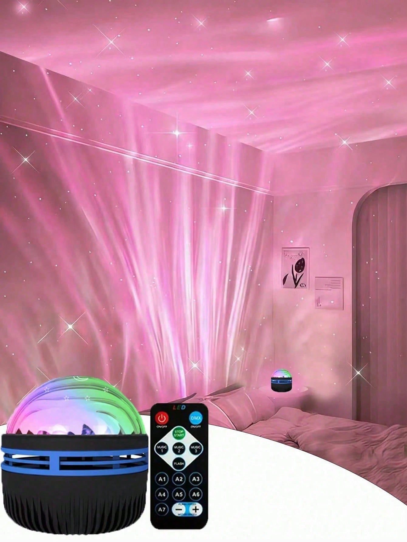 1pc LED Northern Lights Aurora - Home Cinema Galaxy 评论和价格