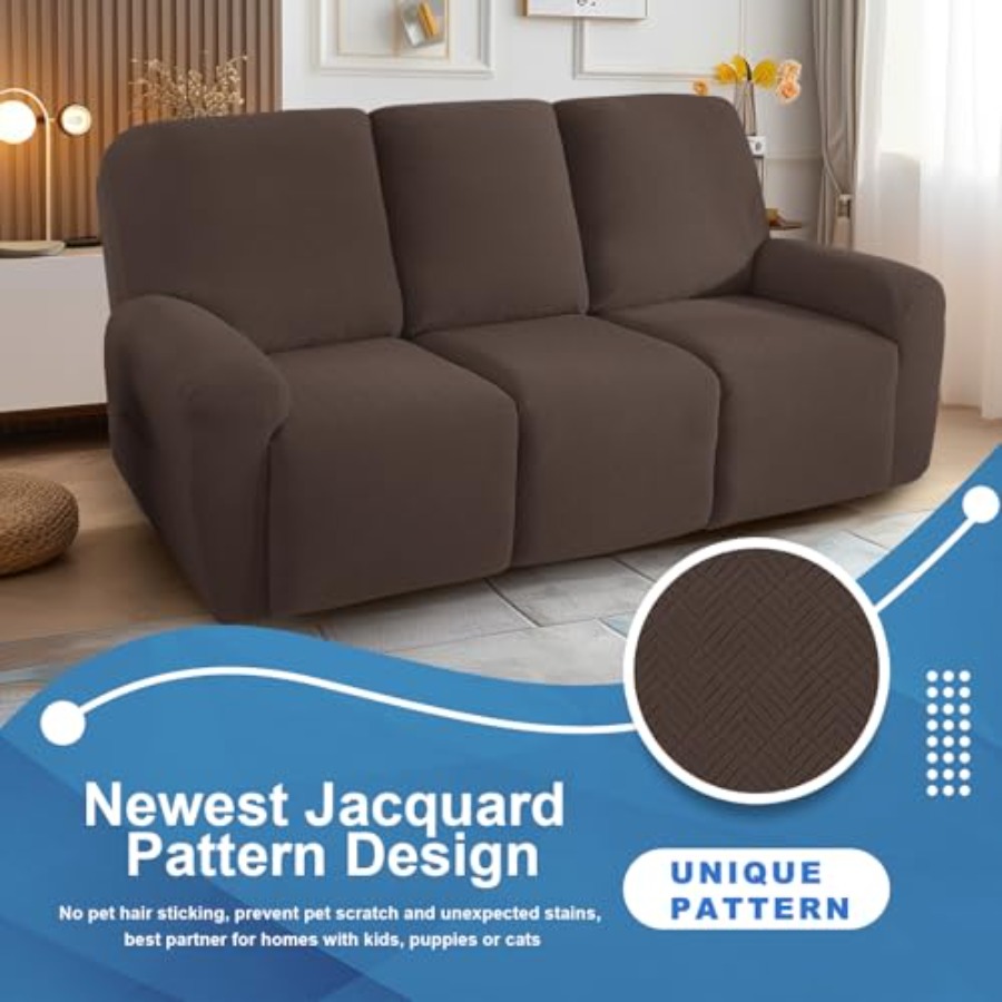 5 Pieces Recliner Sofa Covers  - Recliner Sofa Cover 评论和价格