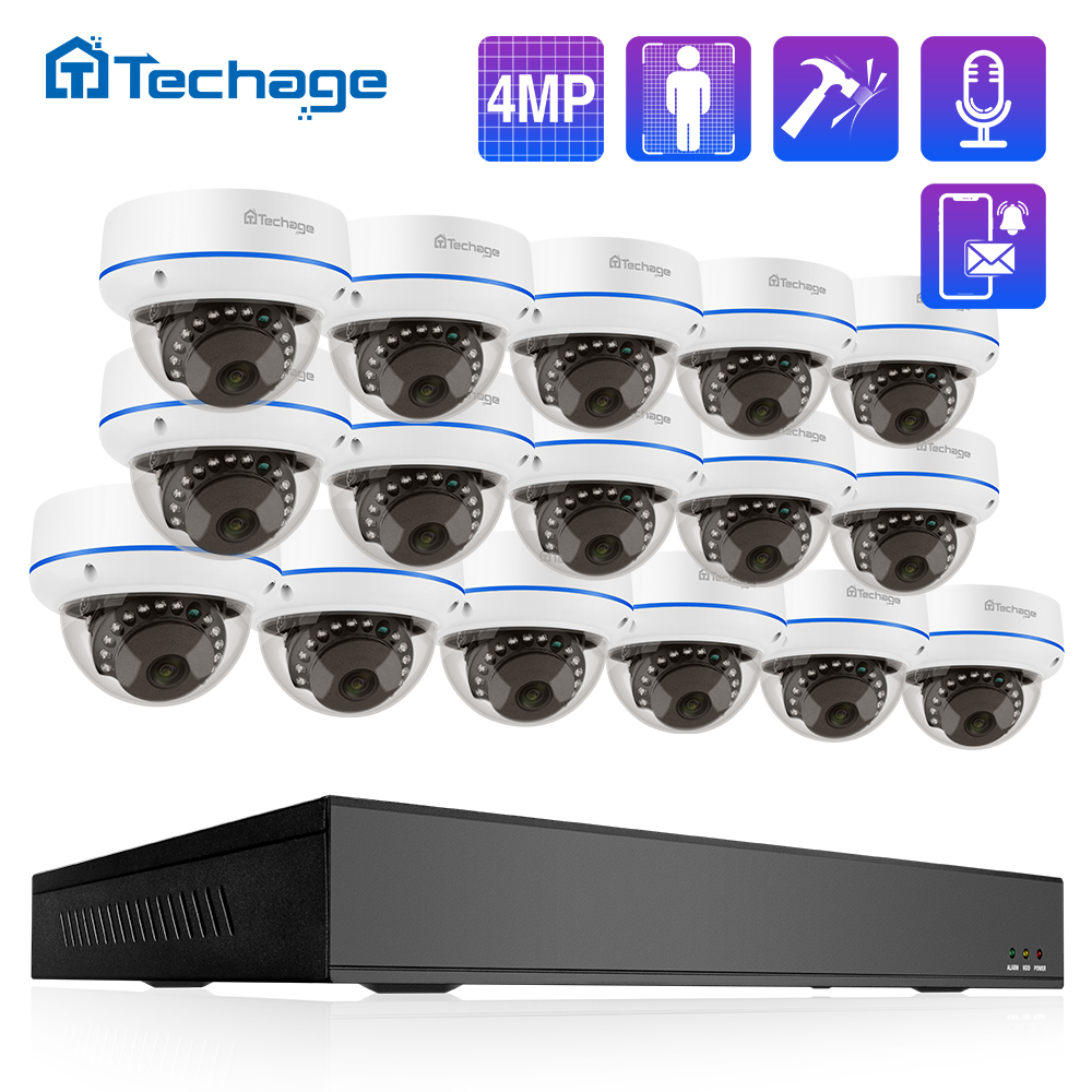 Techage HD 4MP 16CH POE Survei - Home Cinema Hd 评论和价格