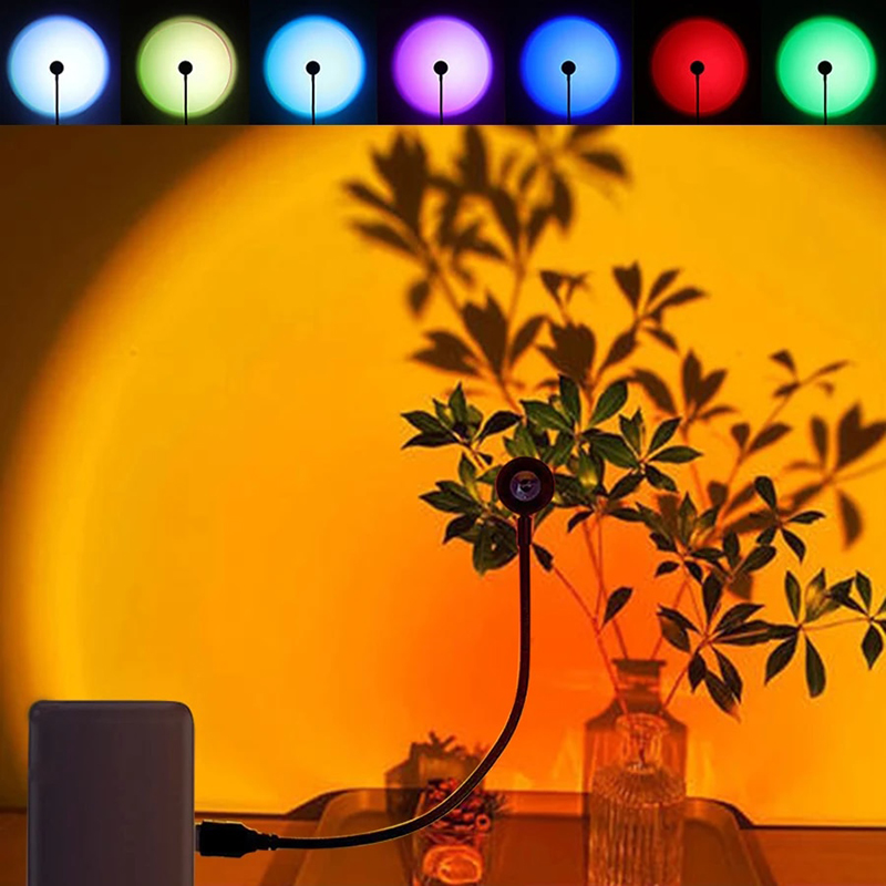 LED USB Sunset Lamp Projector  - Home Cinema Led Projector 评论和价格