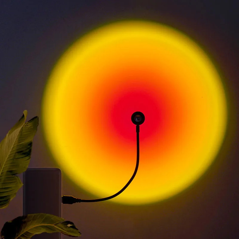 1-4pcs Sunset Lamp LED Rainbow - Home Cinema Led Projector 评论和价格