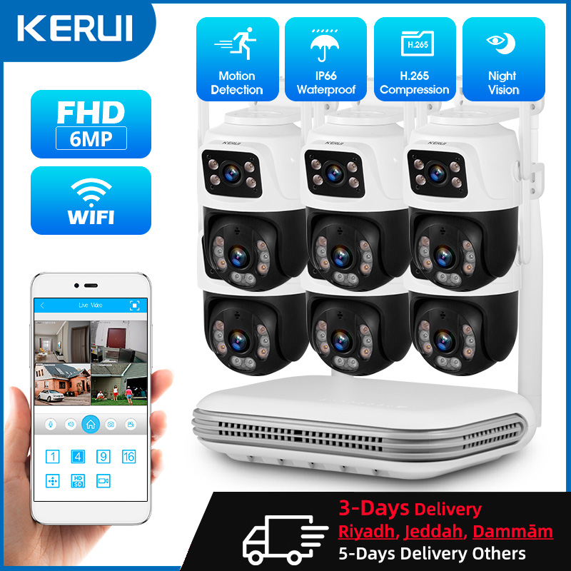 KERUI Waterproof 6MP HD Wirele - Home Cinema Hd 评论和价格
