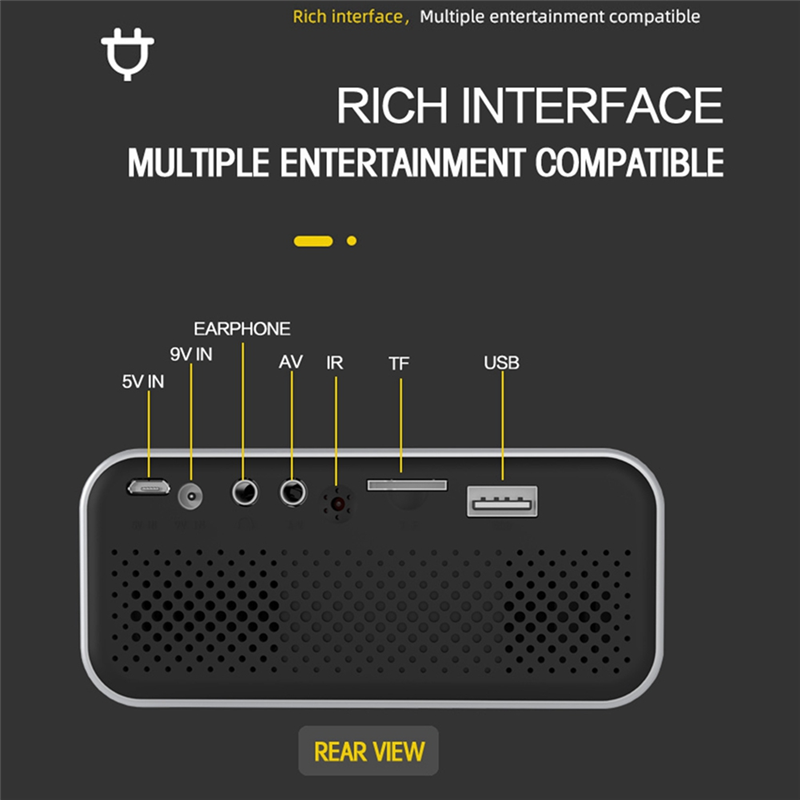 Portable Mini Projector Home T - Home Cinema Media Player 评论和价格