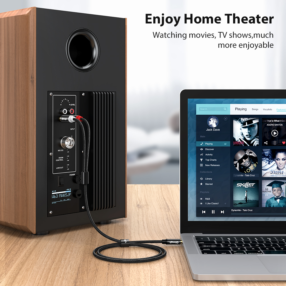 Elough RCA Cable AUX RCA Speak - Home Cinema Unit 评论和价格