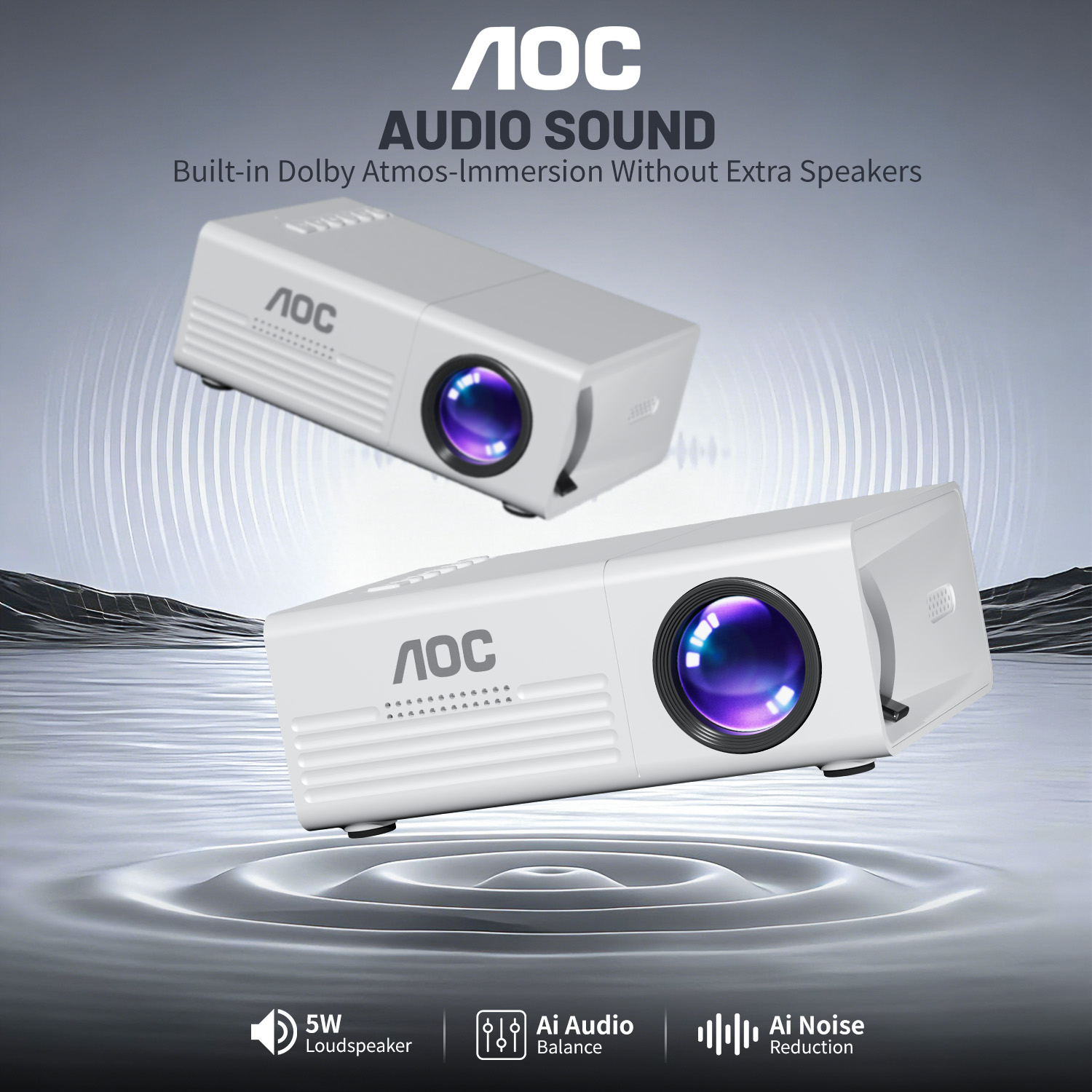 AOC Mini Projector TFT LCD Wi - Home Cinema Media Player 评论和价格