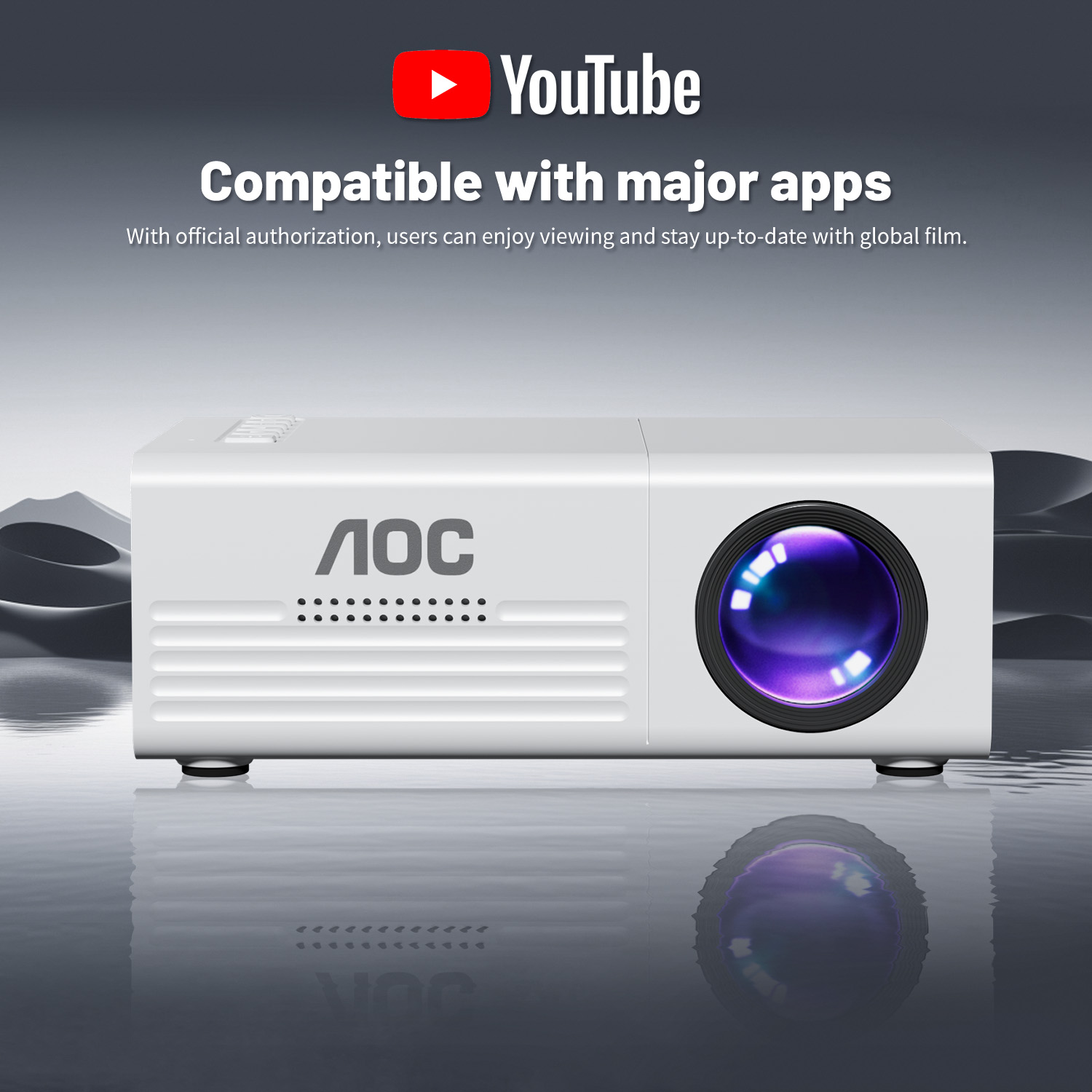 AOC Mini Projector TFT LCD Wi - Home Cinema Media Player 评论和价格