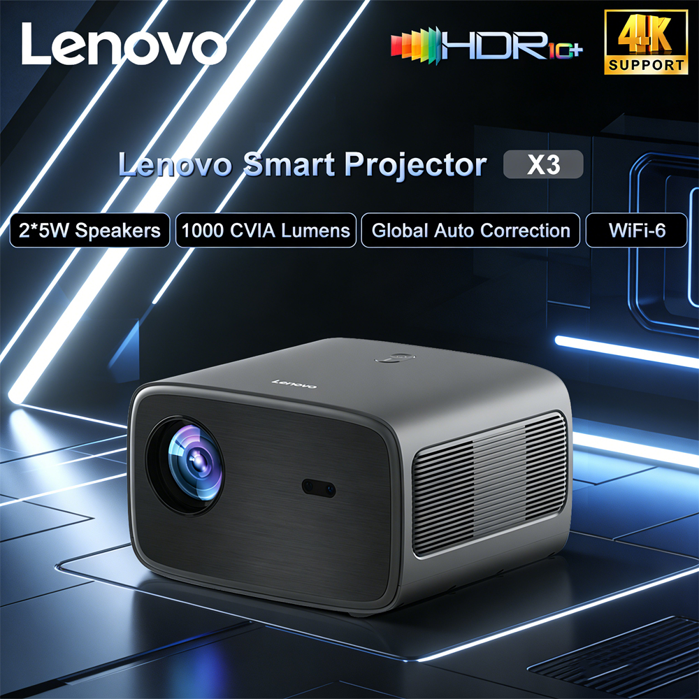 Lenovo X3 4K Projector HDR 10  - Home Cinema Led Projector 评论和价格