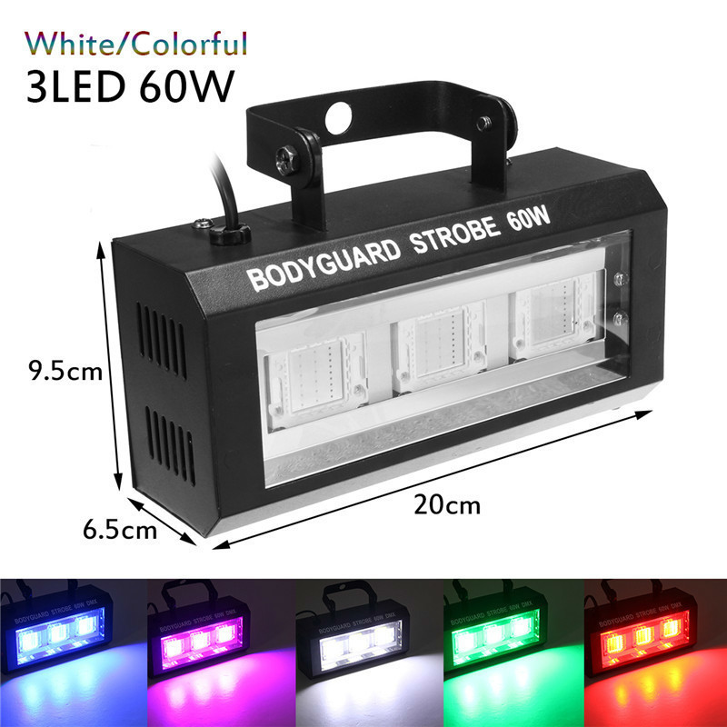 60W Strobe Light RGB White LED - Home Cinema Led Projector 评论和价格