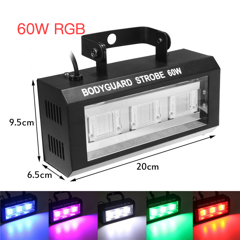 60W Strobe Light RGB White LED - Home Cinema Led Projector 评论和价格