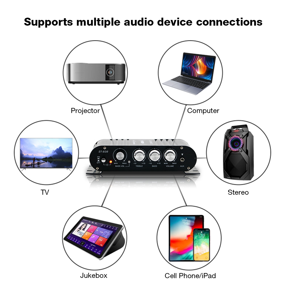 ST-838 Home Theater Amplifiers - Home Cinema Unit 评论和价格