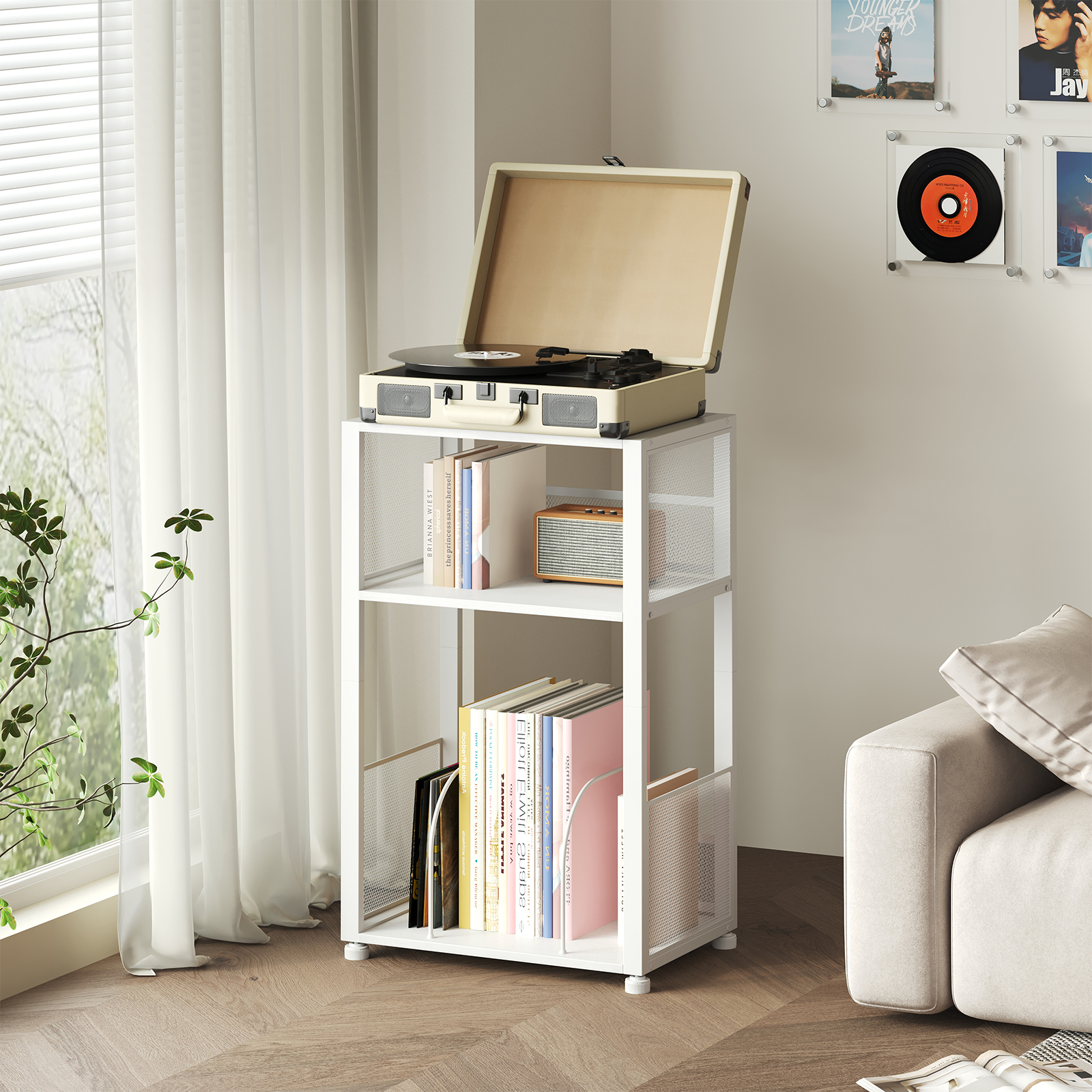 JHK 3-Tier Metal AV Media Stan - Home Cinema Media Player 评论和价格