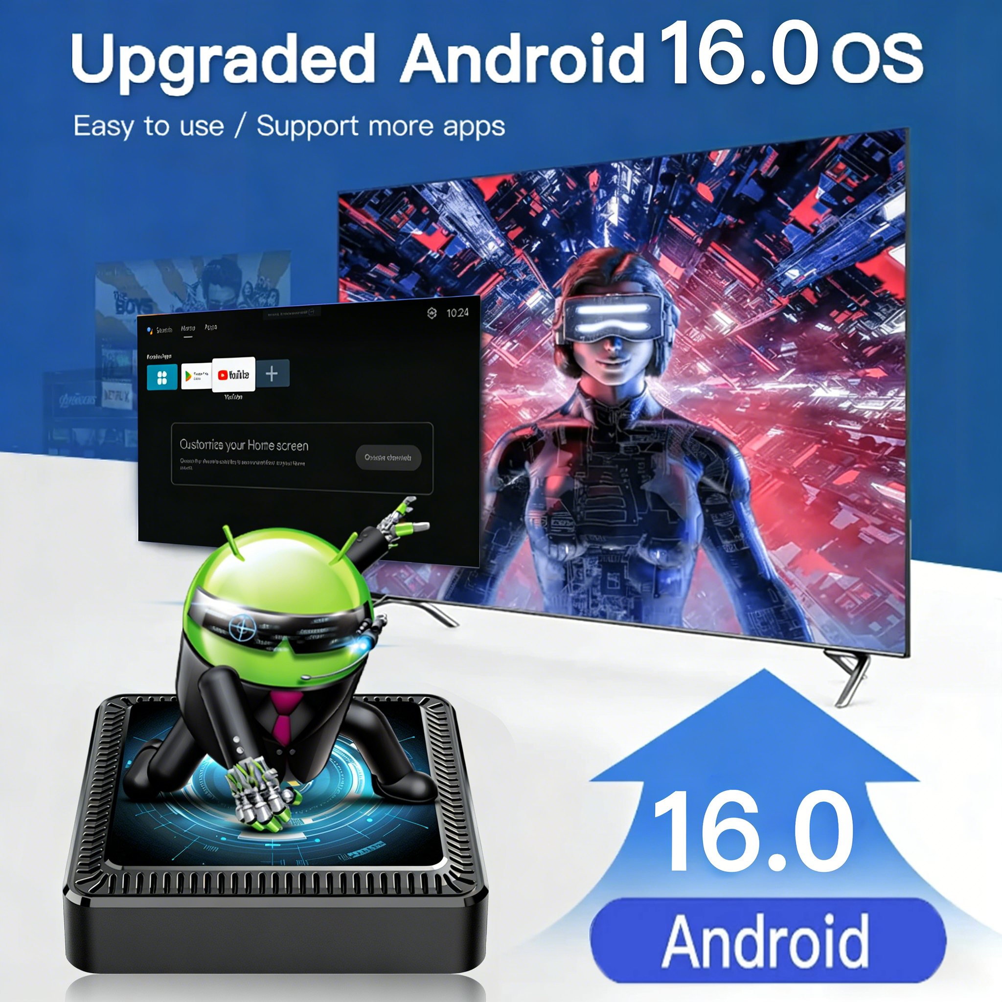Android 16 TV Box Q19 8K Ultra - Home Cinema Media Player 评论和价格