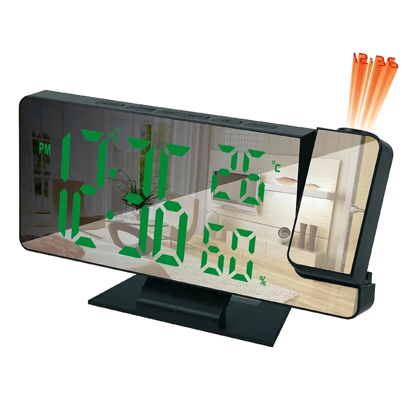 LED Digital Alarm Clock Projec - Home Cinema Led Projector 评论和价格
