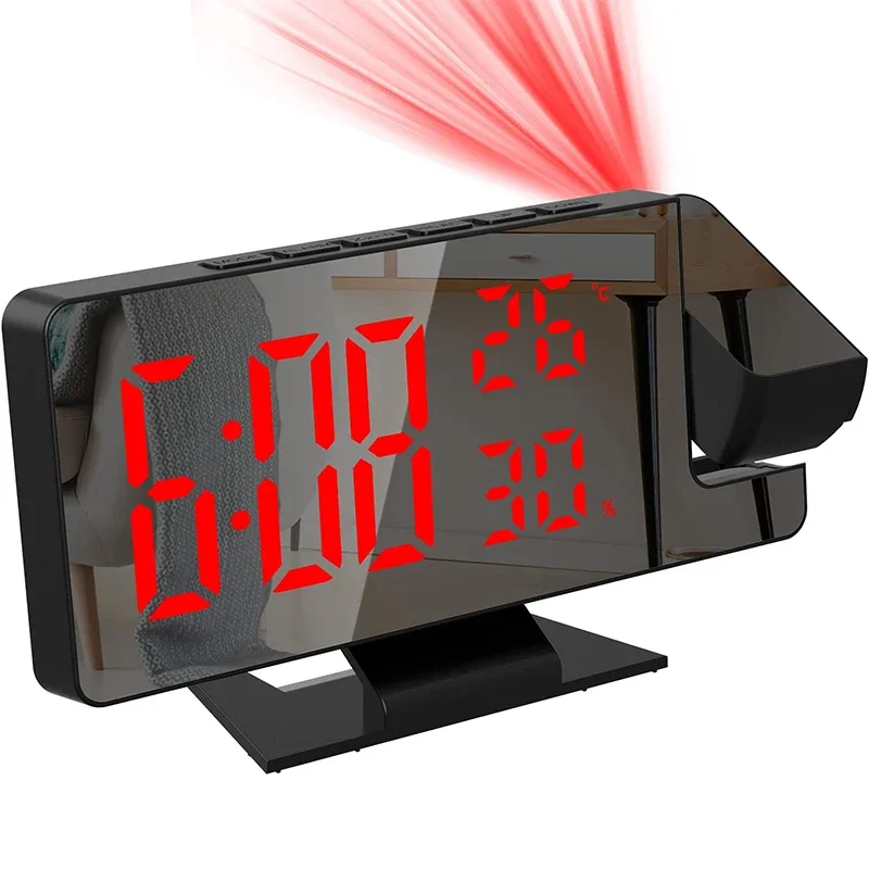 LED Digital Alarm Clock Projec - Home Cinema Led Projector 评论和价格