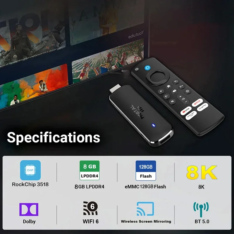 2026 8K Ultra HD TV Stick Dual - Home Cinema Media Player 评论和价格