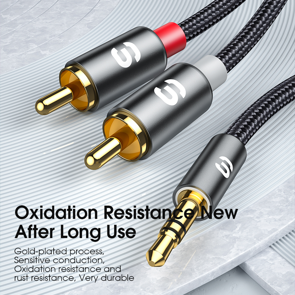 Essager RCA Audio Cable Stereo - Home Cinema Pc 评论和价格