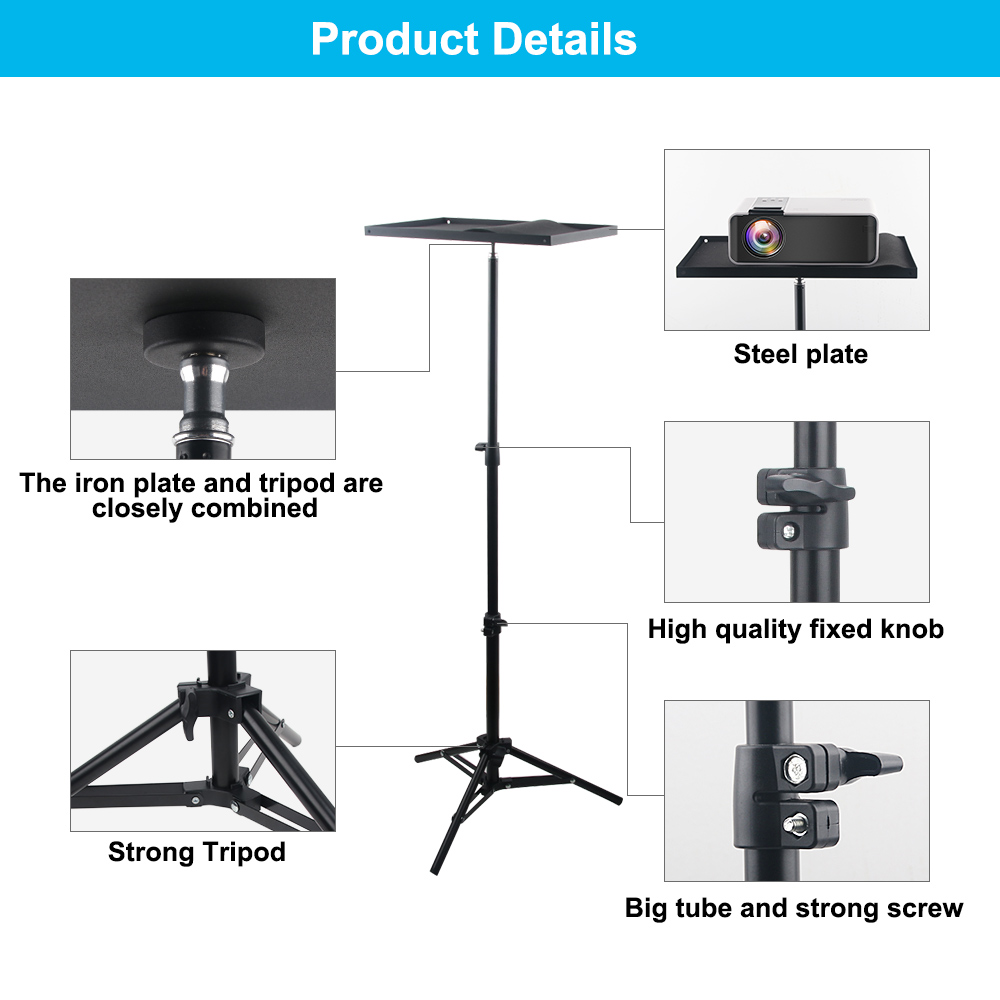 110cm 160cm Adjustable Univers - Projector Tripod Stand 评论和价格