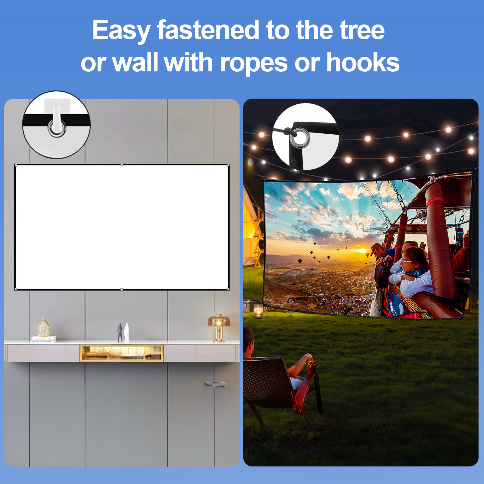 80-inch Portable HD Projector  - Home Cinema Hd 评论和价格