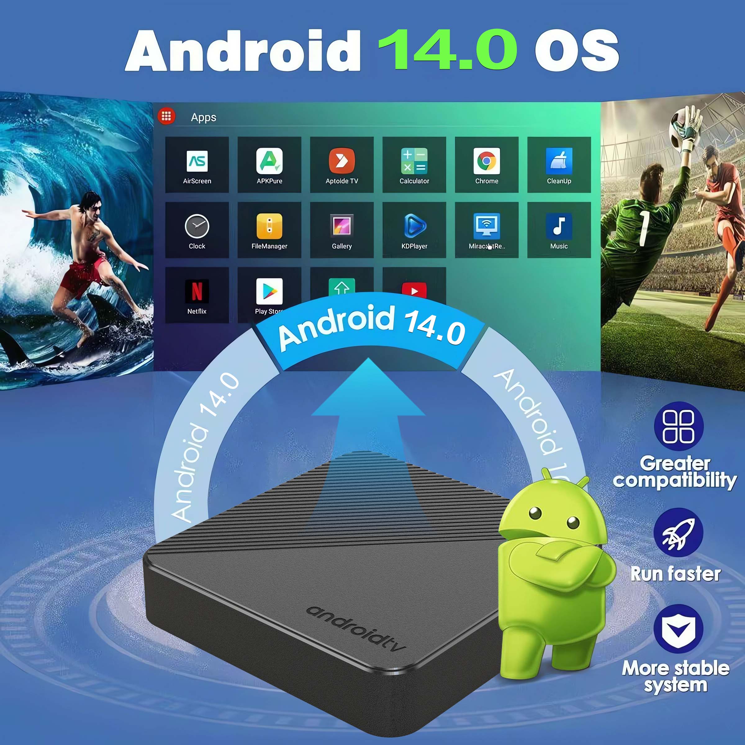 Android14 TV Box Smart Home th - Home Cinema Media Player 评论和价格