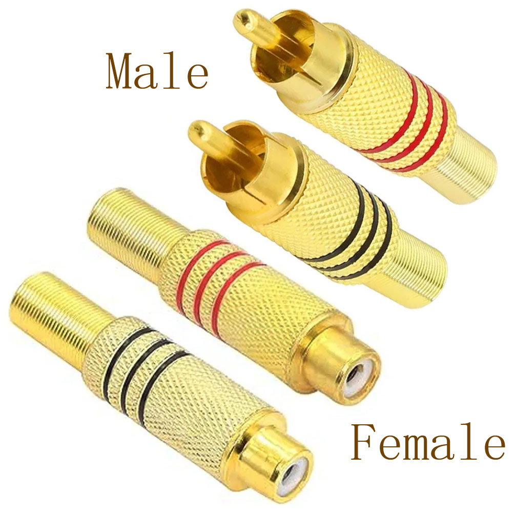 4PCS RCA Plug Gold Plated Sold - Home Cinema Unit 评论和价格