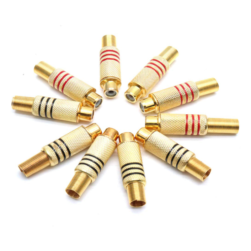 4PCS RCA Plug Gold Plated Sold - Home Cinema Unit 评论和价格