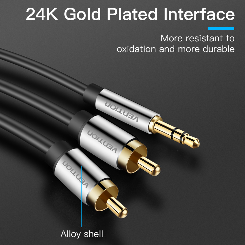Vention RCA Cable 3.5 to 2rca  - Home Cinema Pc 评论和价格